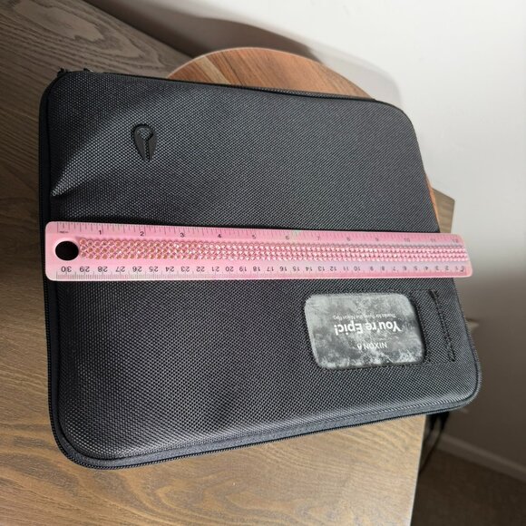 Nixon Watch Travel Organizer Folder Case Black Zippered Storage - Picture 6 of 7